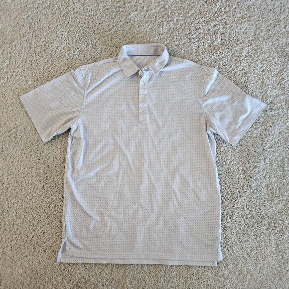 johnnie-O Other - Johnnie O Prep Formance Golf Polo Shirt Striped Blue LACC Logo Mens Small M